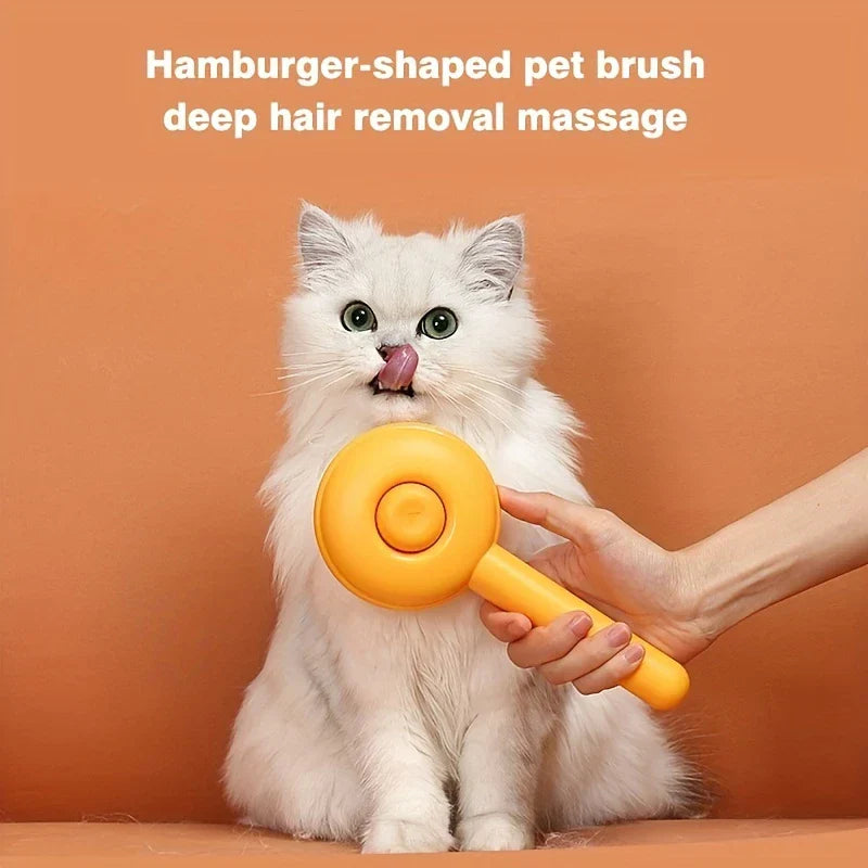One-Click Pet Deshedding Brush