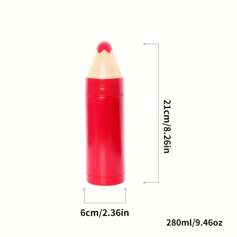 Pencil Shaped Kids Water Bottle Tumbler