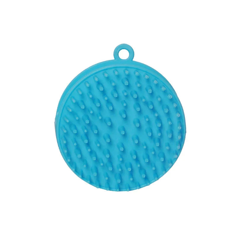 Pet Bath Massage Brush with Shampoo Dispenser