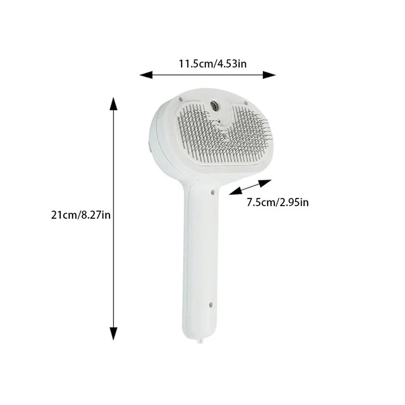 Pet Blue Light Spray Grooming Comb Brush
