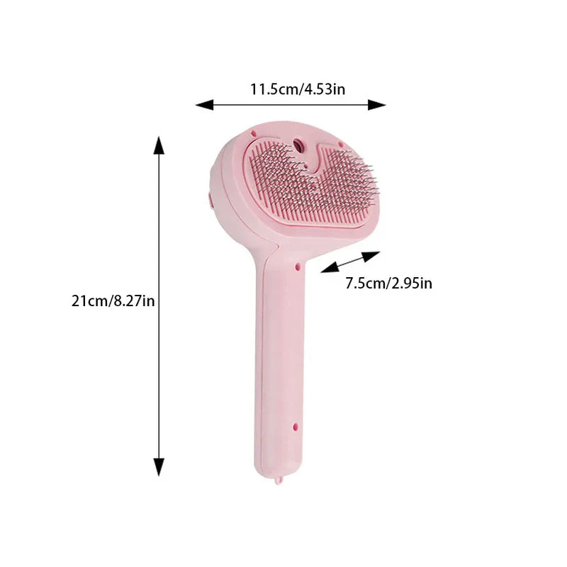 Pet Blue Light Spray Grooming Comb Brush