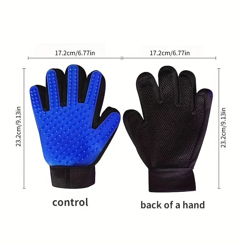 Pet Grooming Glove Deshedding Hair Remover Mitt