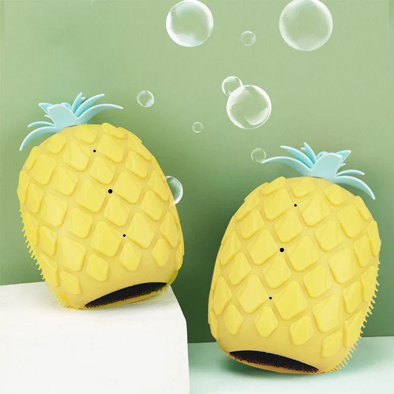 Pineapple Silicone Body Scrubber Brush