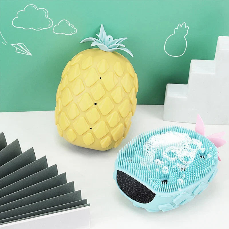 Pineapple Silicone Body Scrubber Brush