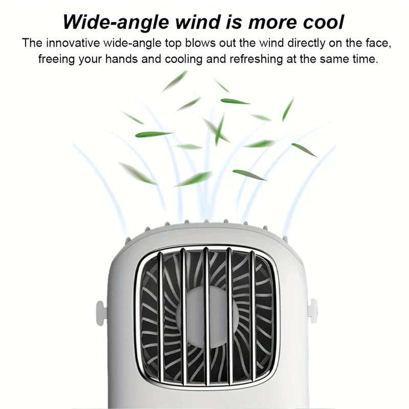 Portable Bladeless Neck Fan Rechargeable Wearable