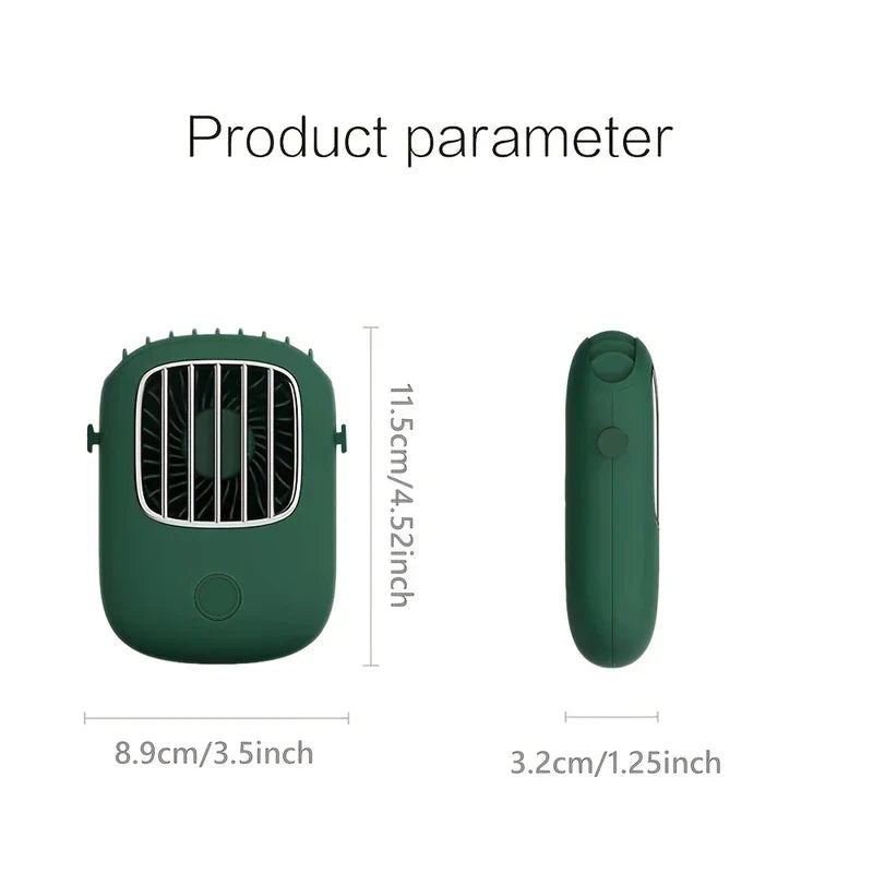 Portable Bladeless Neck Fan Rechargeable Wearable