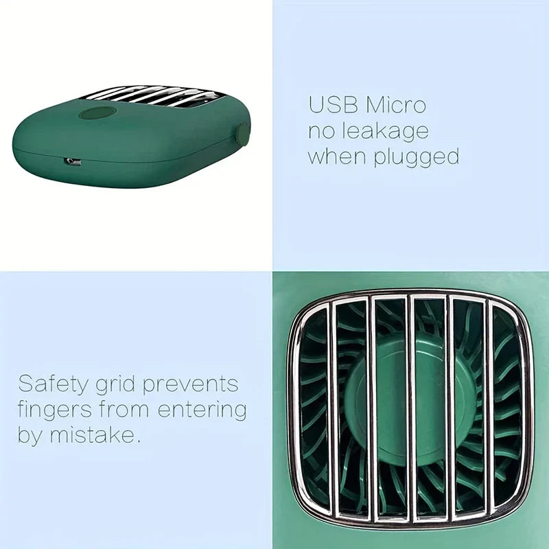 Portable Bladeless Neck Fan Rechargeable Wearable