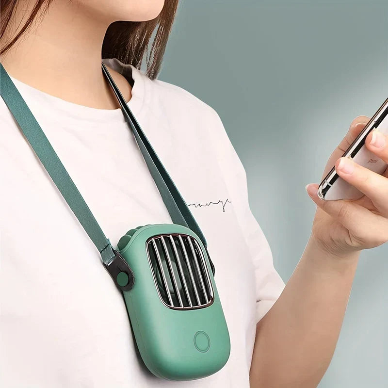 Portable Bladeless Neck Fan Rechargeable Wearable