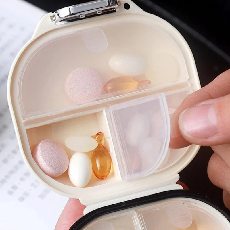 Portable Waterproof Mini Pill Box Case Keychain