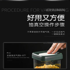 Press Pump Vacuum Seal Canister 1000Ml