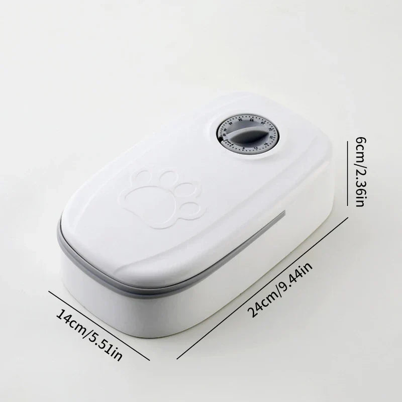 Programmable Timed Pet Food Dispensing Station