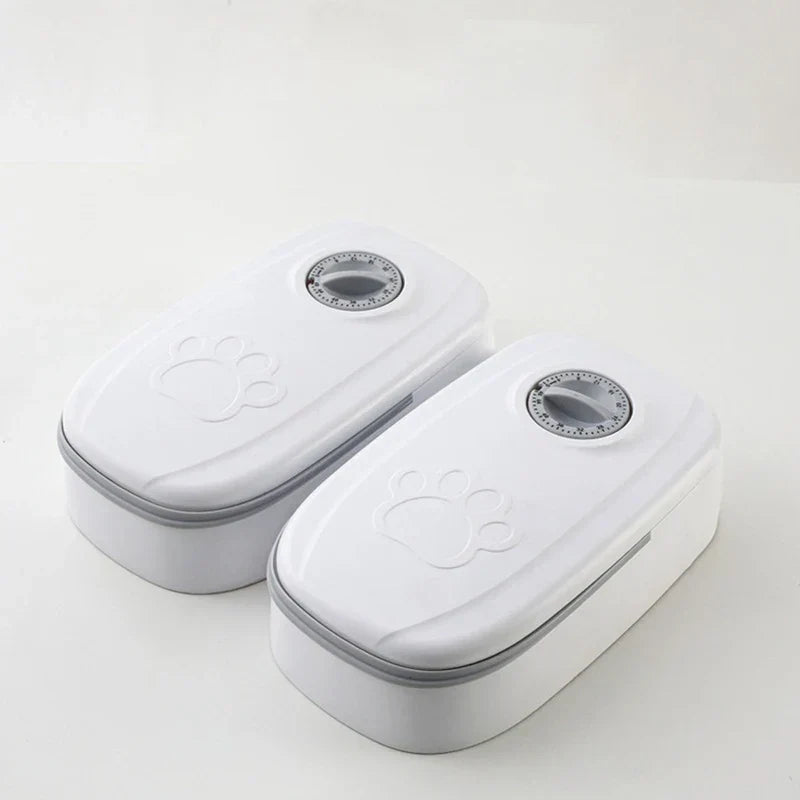 Programmable Timed Pet Food Dispensing Station