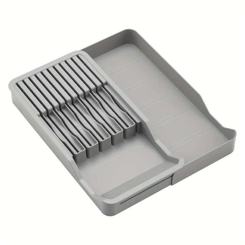 Pull-Out Kitchen Knife Block Organizer