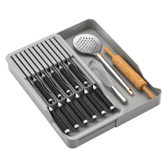 Pull-Out Kitchen Knife Block Organizer
