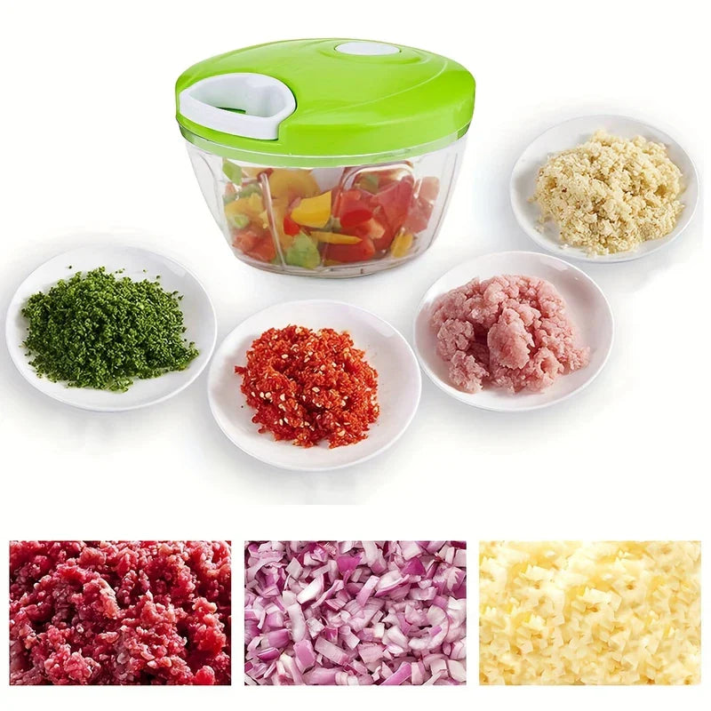 Pull String Manual Food Chopper Garlic Mincer