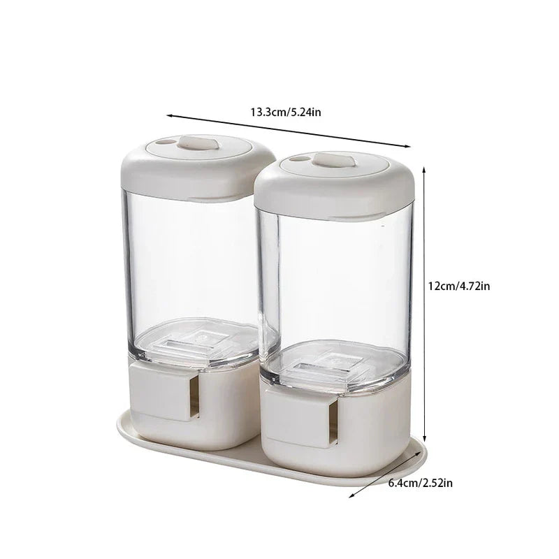 Quantitative Seasoning Jar Dispenser Set