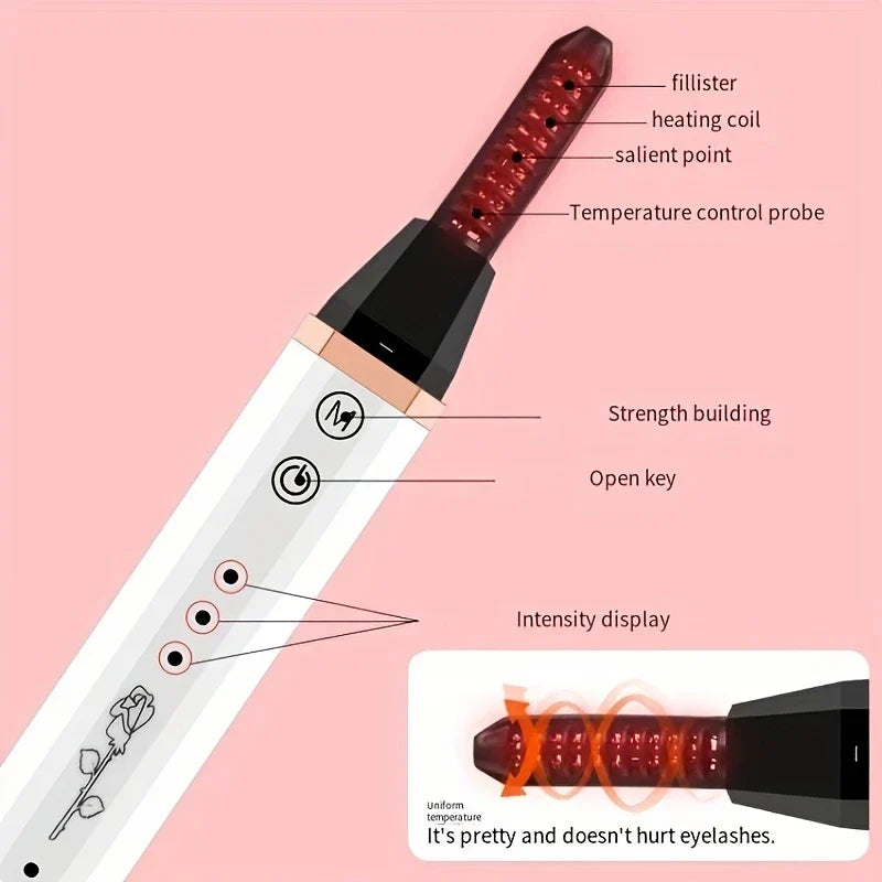 Quick Heating Electric Eyelash Curler Pen