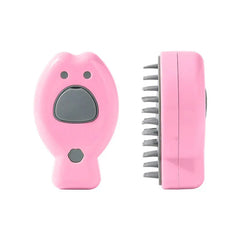 Rechargeable Pet Steamy Massage Brush Comb