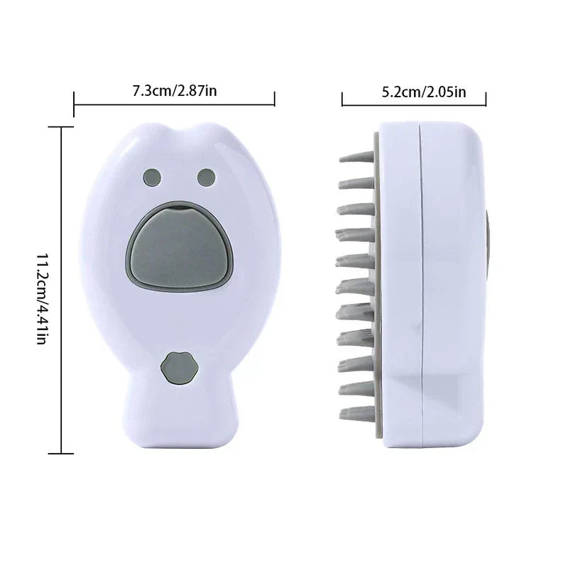 Rechargeable Pet Steamy Massage Brush Comb