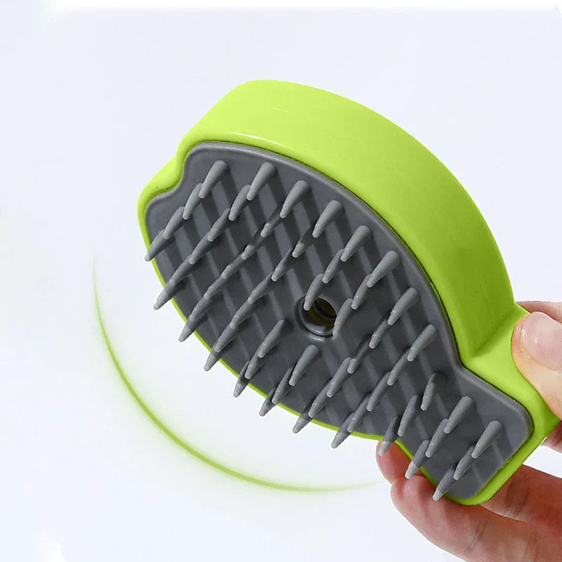 Rechargeable Pet Steamy Massage Brush Comb