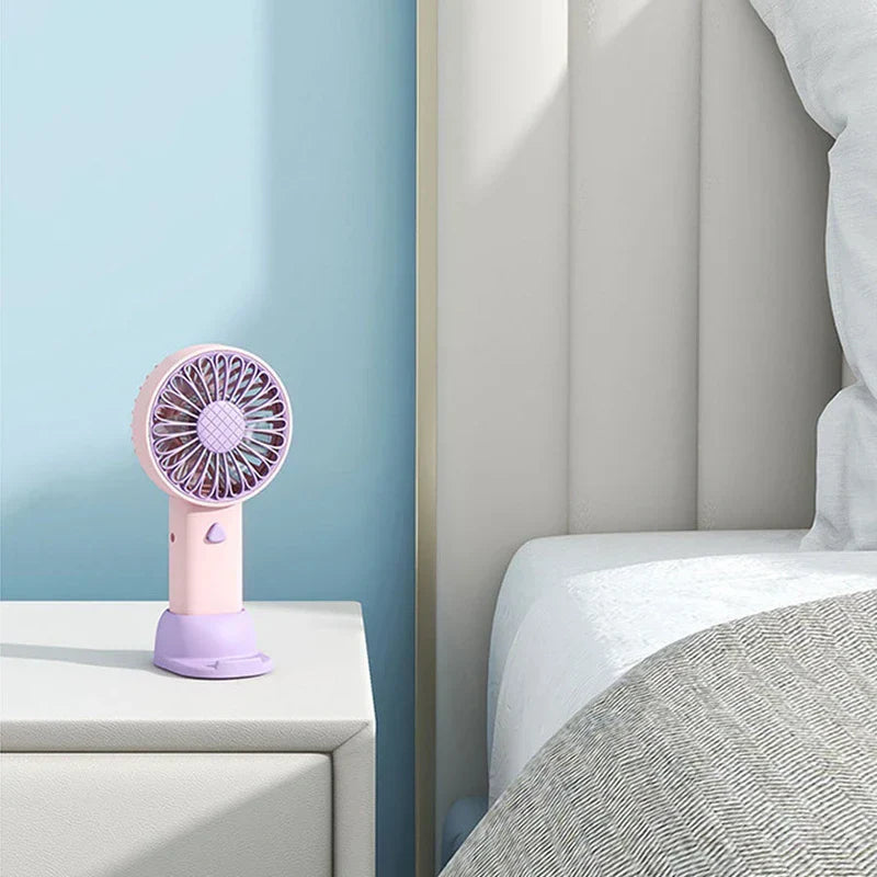 Rechargeable Small Handheld Travel Fan