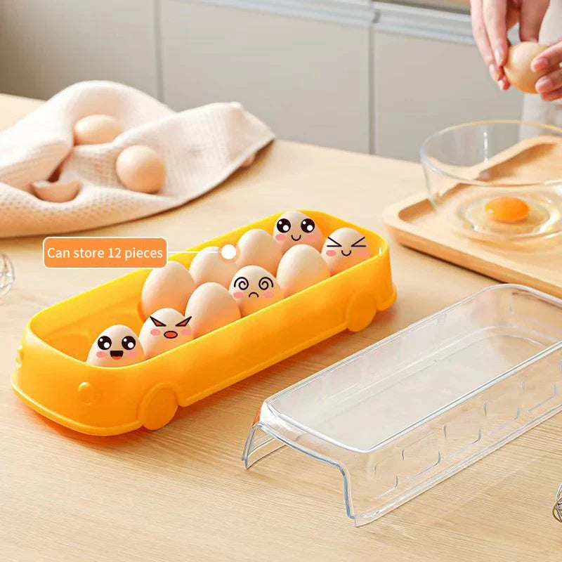 Refrigerator Egg Organizer Bin Stackable Tray