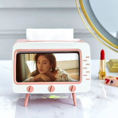 Retro Tv Style Tissue Box Holder