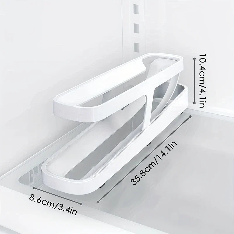 Rolling Automatic Egg Holder Dispenser Rack