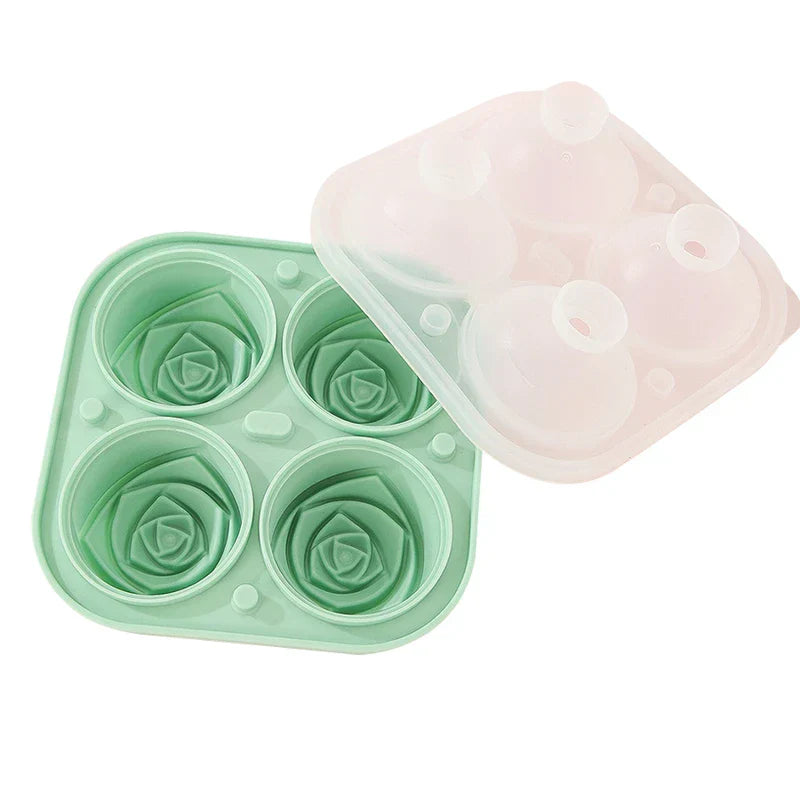 Rose Shaped Silicone Ice Cube Mold