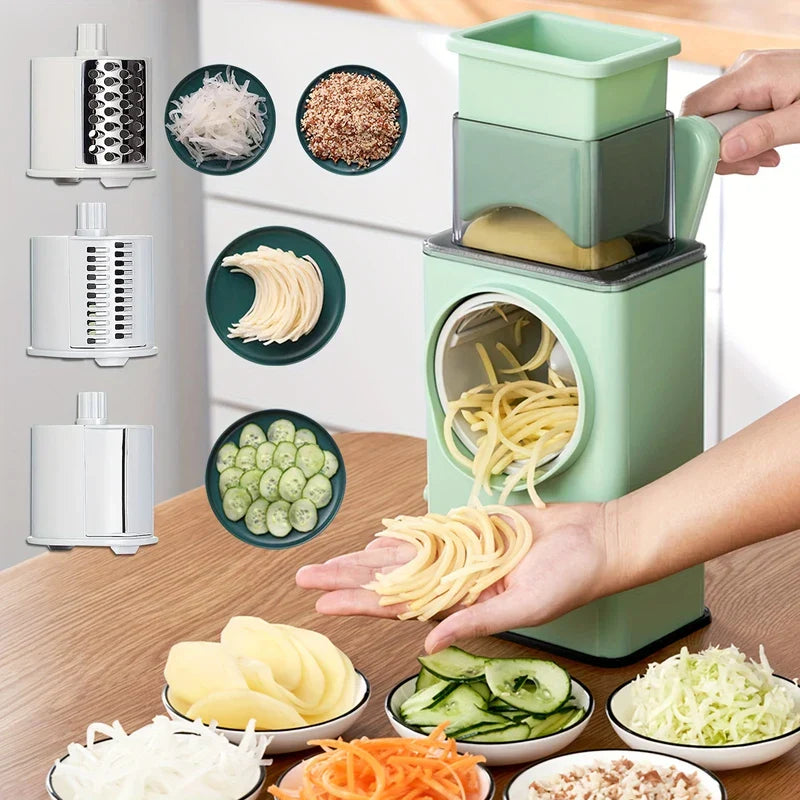 Rotary Drum Grater Slicer Shredder