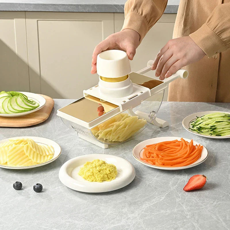 Rotary Drum Vegetable Grater Slicer Shredder