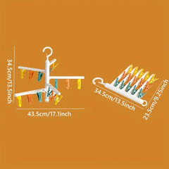 Rotating Foldable Clothes Drying Rack Hanger
