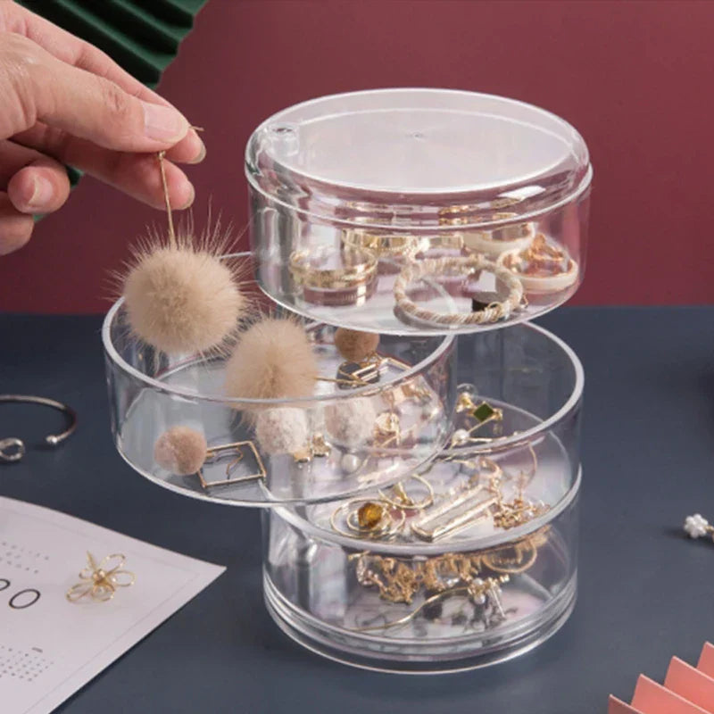 Rotating Jewelry Organizer Box