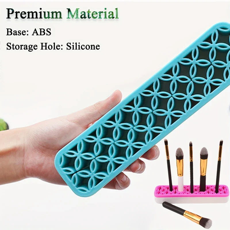 Rotating Makeup Brush Holder Organizer Drying Rack