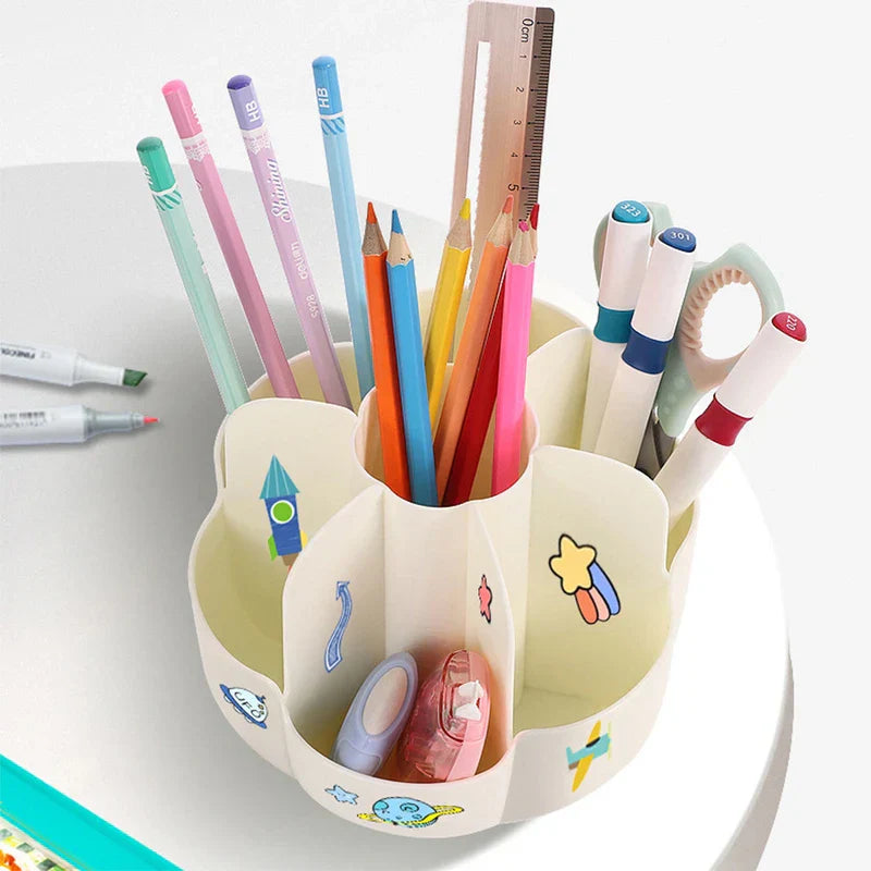 Rotating Makeup Brush Holder Organizer
