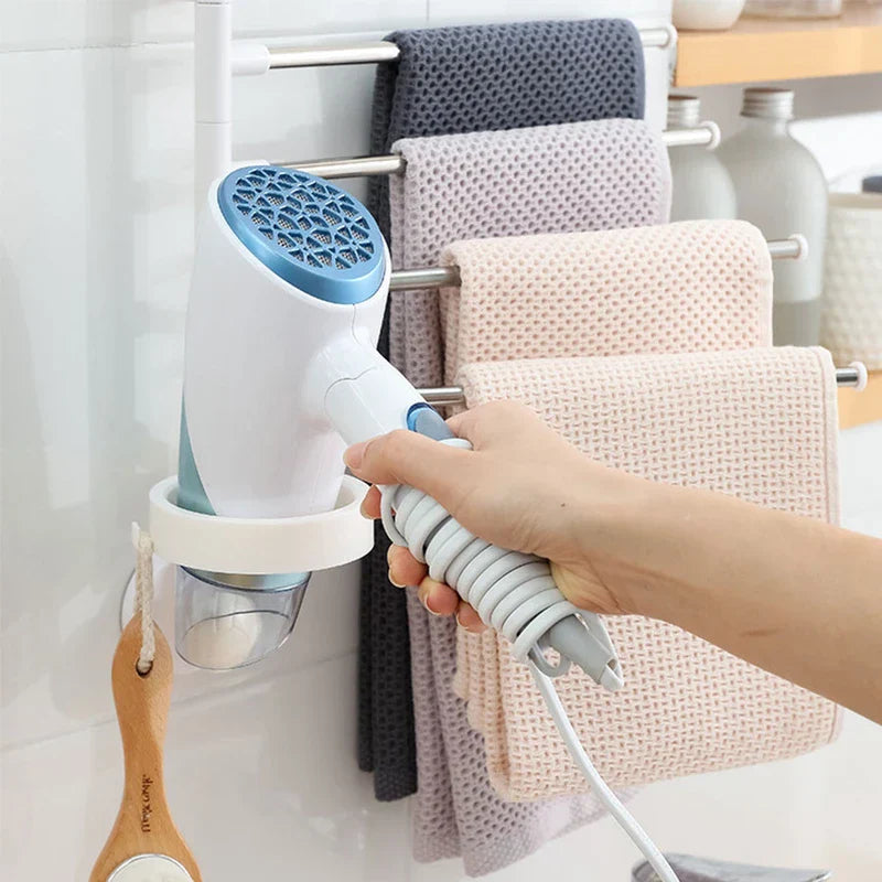 Seamless Suction Cup Towel Bar Rack Holder