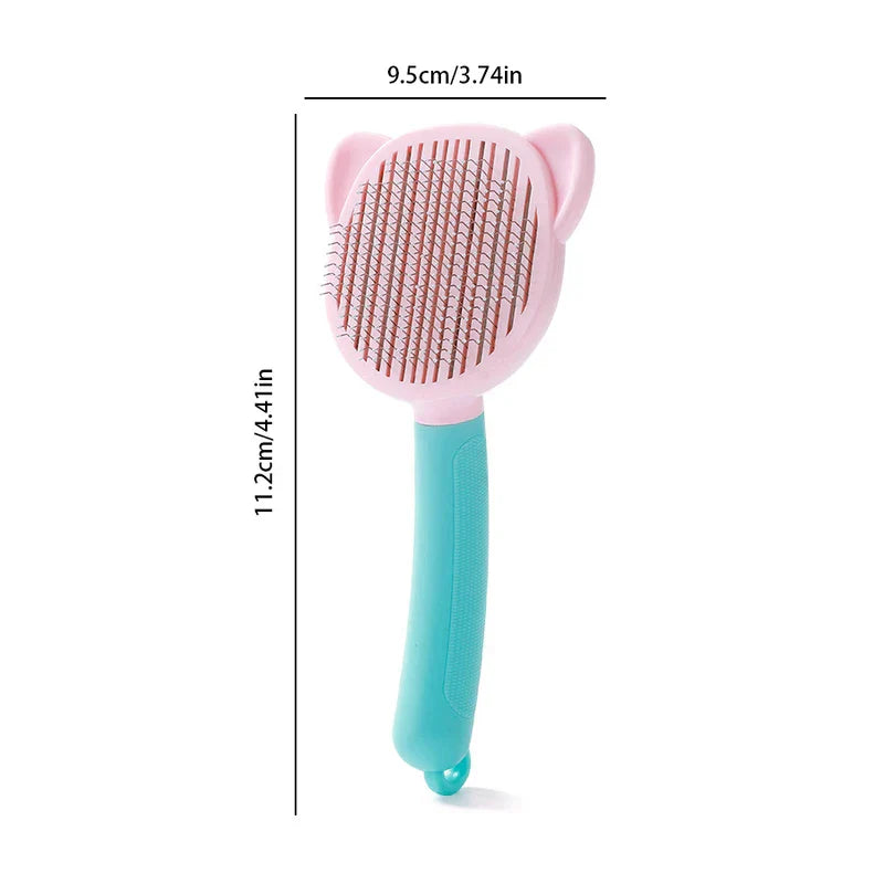 Self-Cleaning Pet Slicker Brush Comb