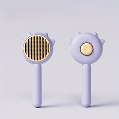 Self-Cleaning Pet Slicker Brush For Shedding