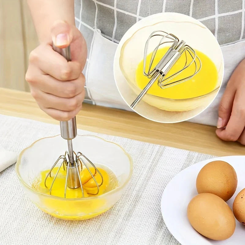 Semi-Automatic Hand Push Rotary Whisk Mixer