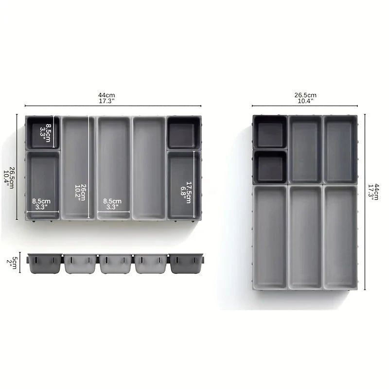 Set of Drawer Organizer Storage Bins