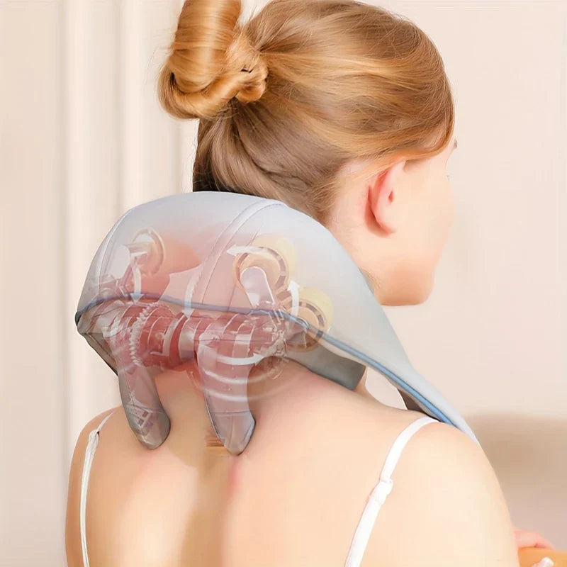 Shiatsu Neck Shoulder Massager with Heat Kneading