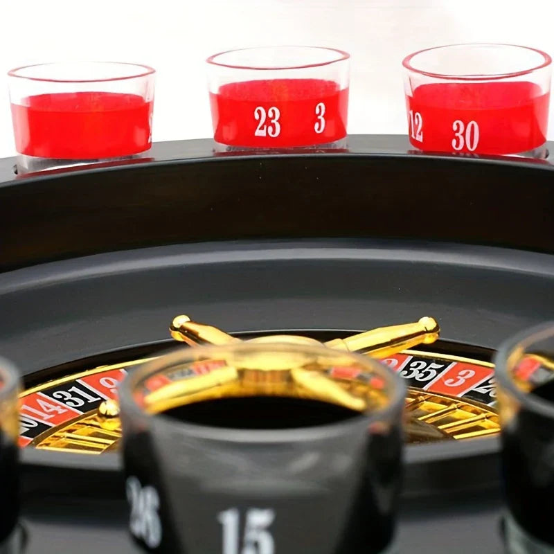 Shot Glass Roulette Drinking Game Set