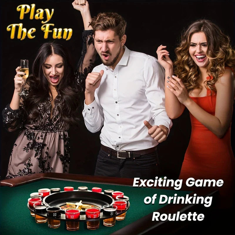 Shot Glass Roulette Drinking Game Set
