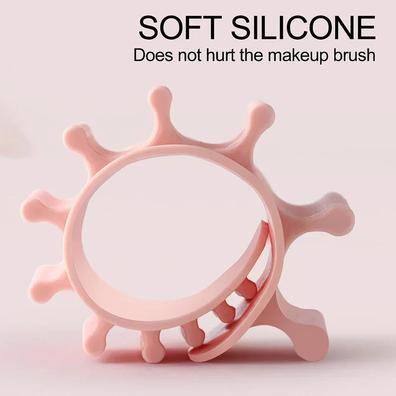 Silicone Adhesive Mirror Mount Makeup Brush Holder