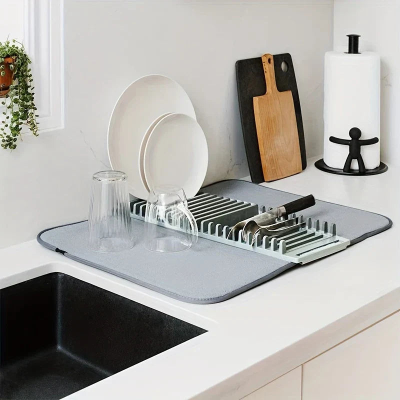 Silicone Dish Drying Mat Kitchen Counter Protector