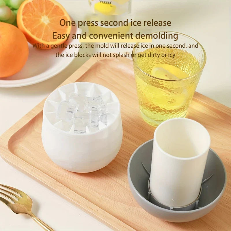 Silicone Ice Cube Maker Bucket Tray Mold