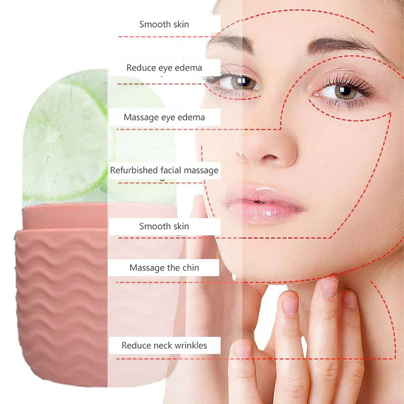 Silicone Ice Face Roller Ball Massager