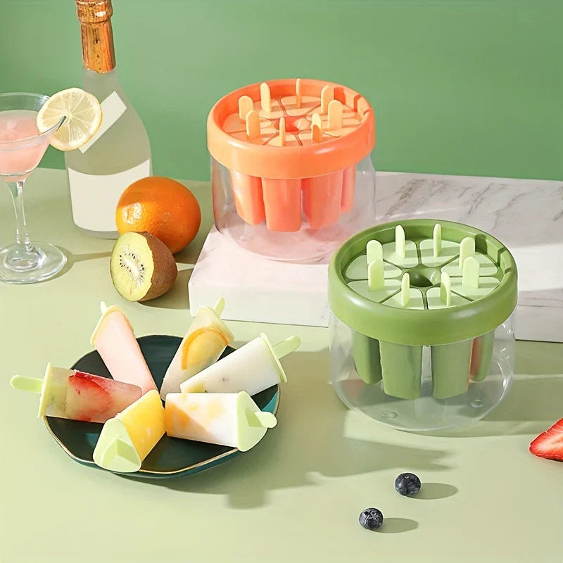 Silicone Ice Pop Molds Popsicle Maker Tray