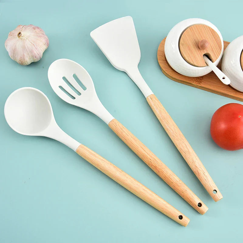Silicone Kitchen Utensil Cooking Set 19 Piece