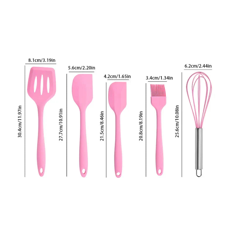 Silicone Kitchen Utensil Set (5 Piece)